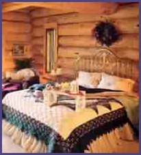 Easy to finish decorating a room with hand-crafted quilt as the main focus. 